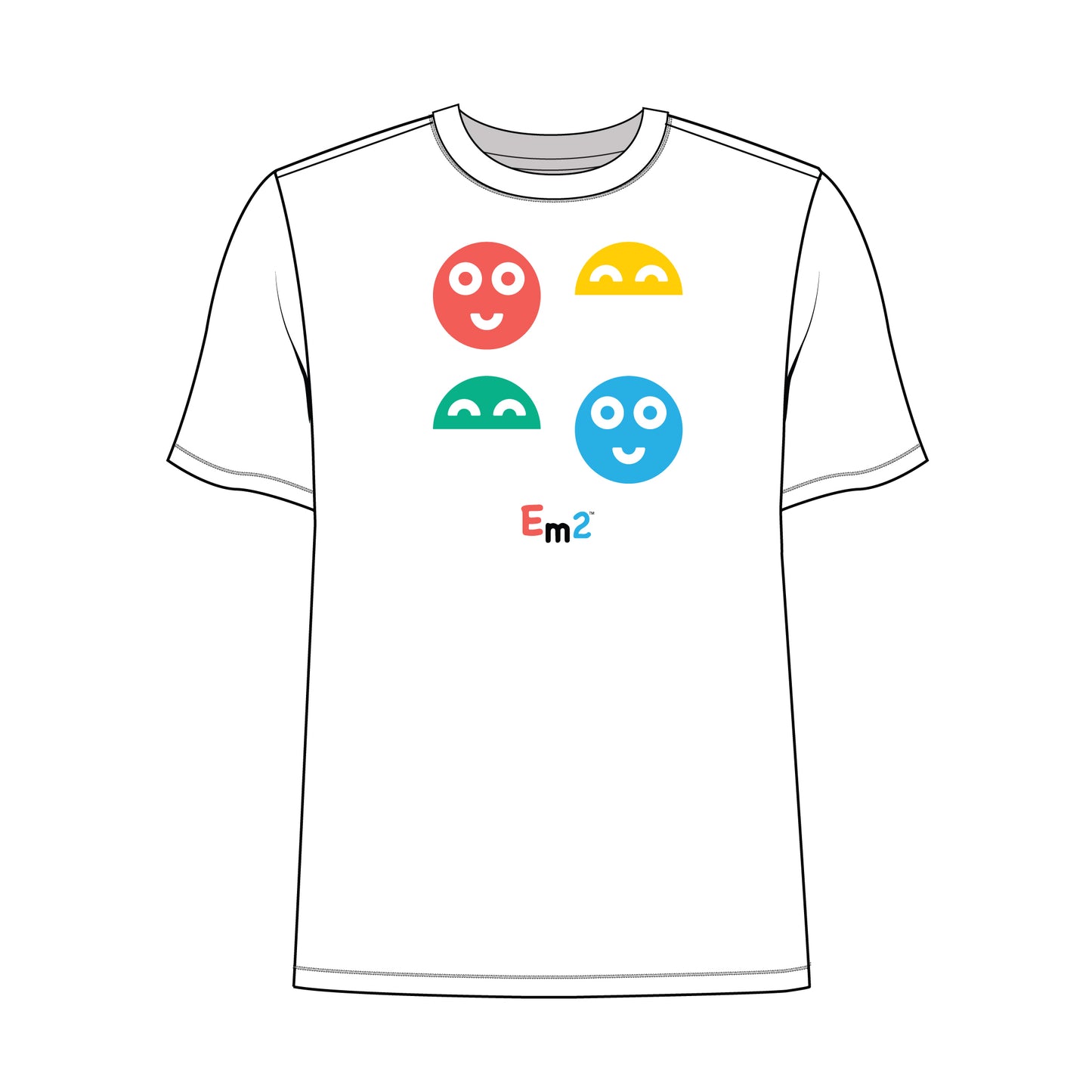 EM-504 Four Faces (2 Full/2 Half) Short Sleeve T-Shirt