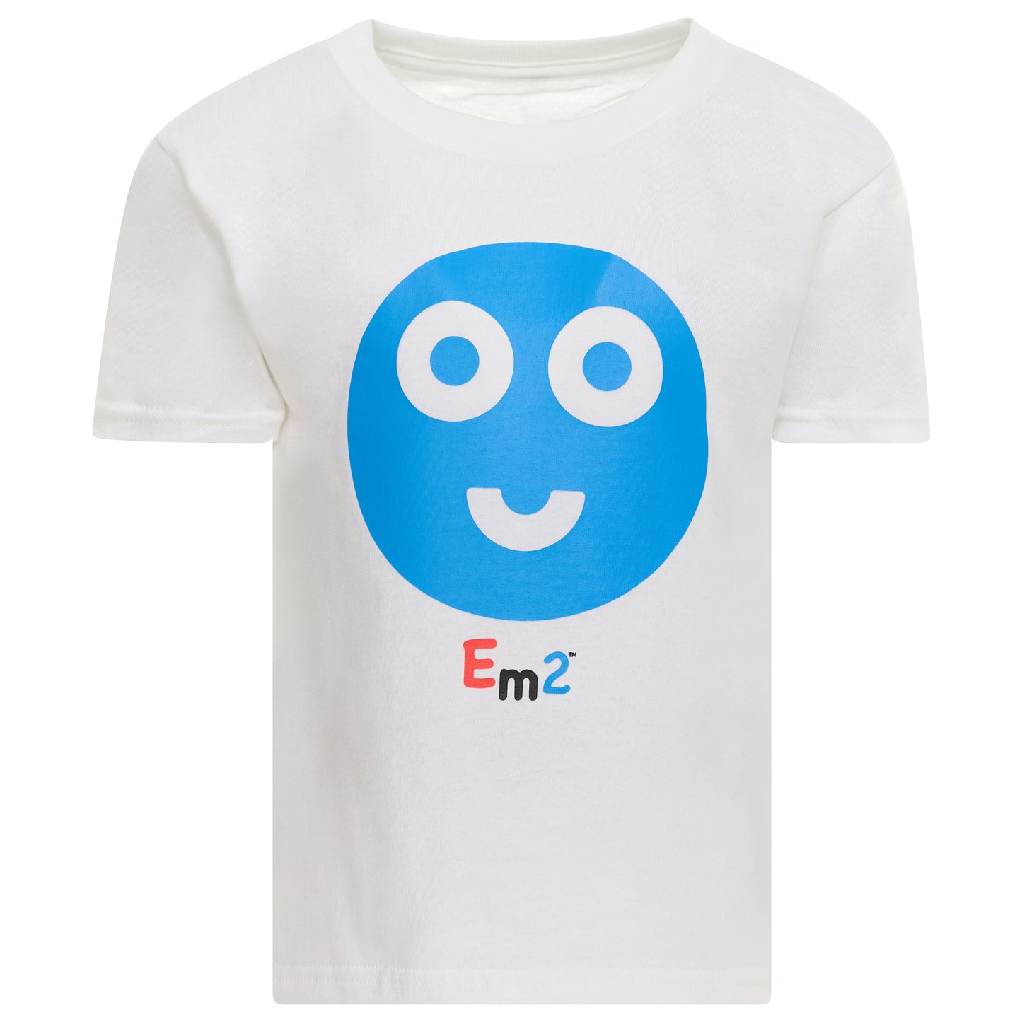 EM-152 Blue Smile Face Short Sleeve T-Shirt